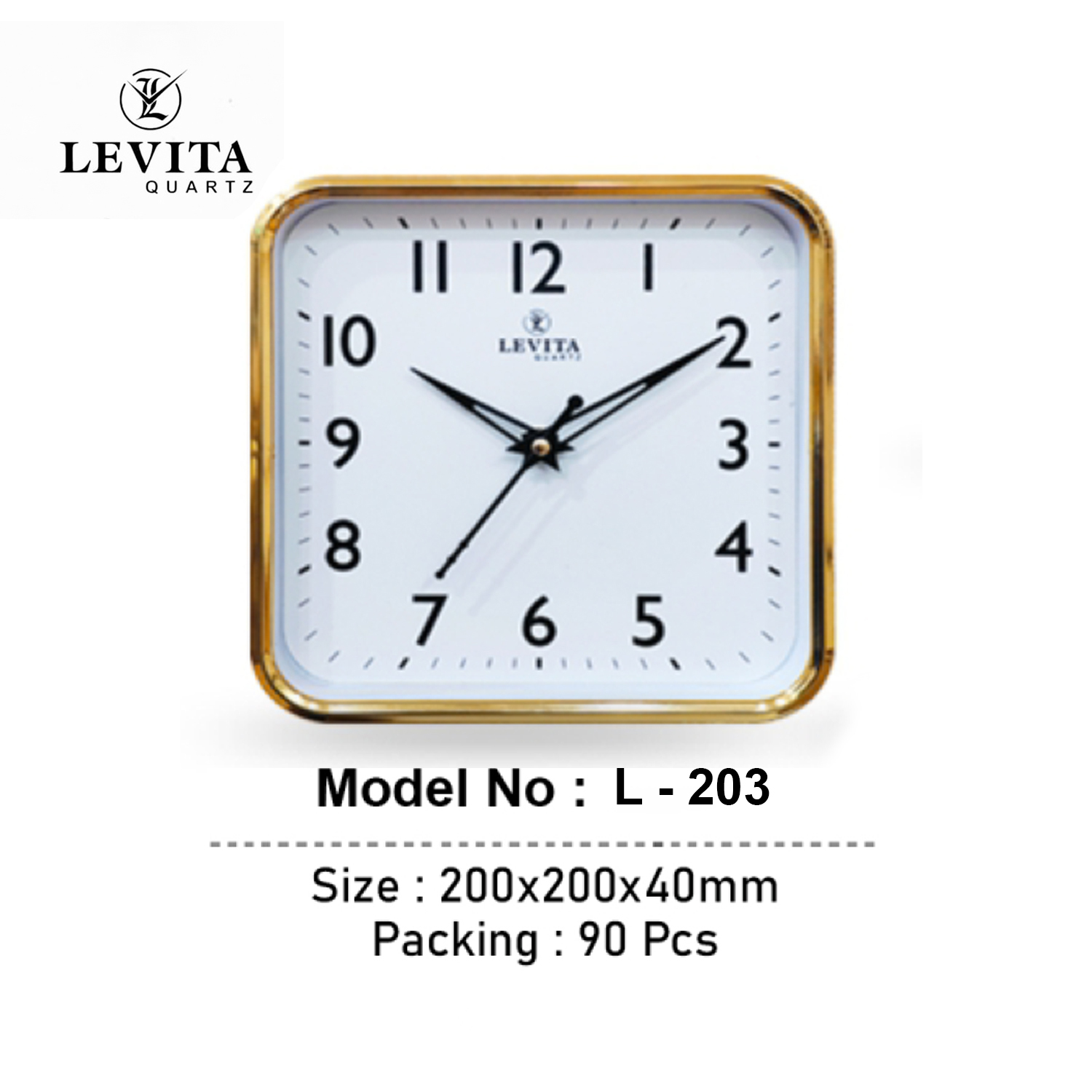 L-203 WALL CLOCK/90pcs (L203)