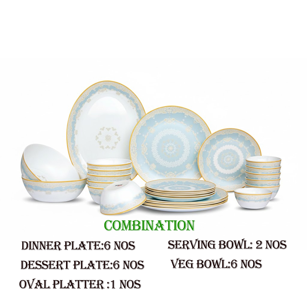 9841 ayla 21 pcs opal Dinner set 3095/-(ROX9841)