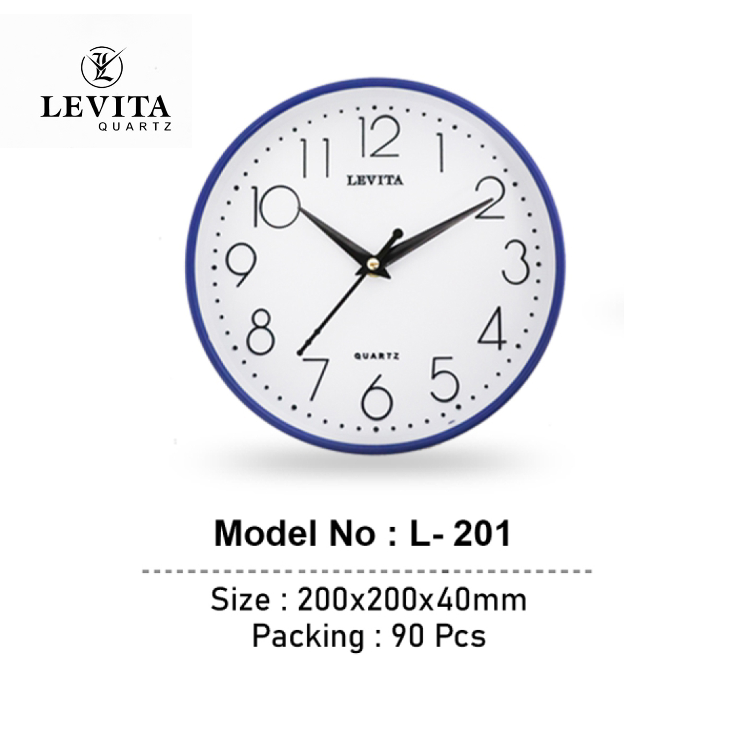 L-201 WALL CLOCK/90pcs (L201)